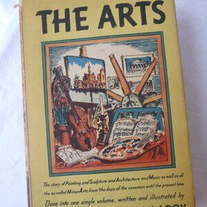 The Arts by Hendrik Willem Van Loon, Vintage 1937, Vintage Art, Map
